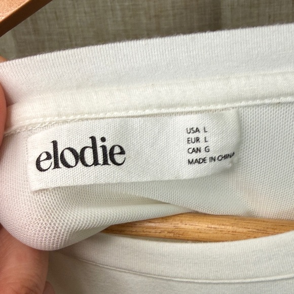 Elodie Cream Ruched Hem Sleeveless Top | Soft Drape Minimal Tank | Size L - Picture 4 of 11